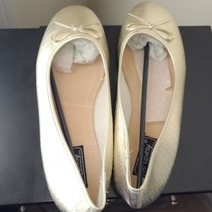 Gold Ballerina Flats